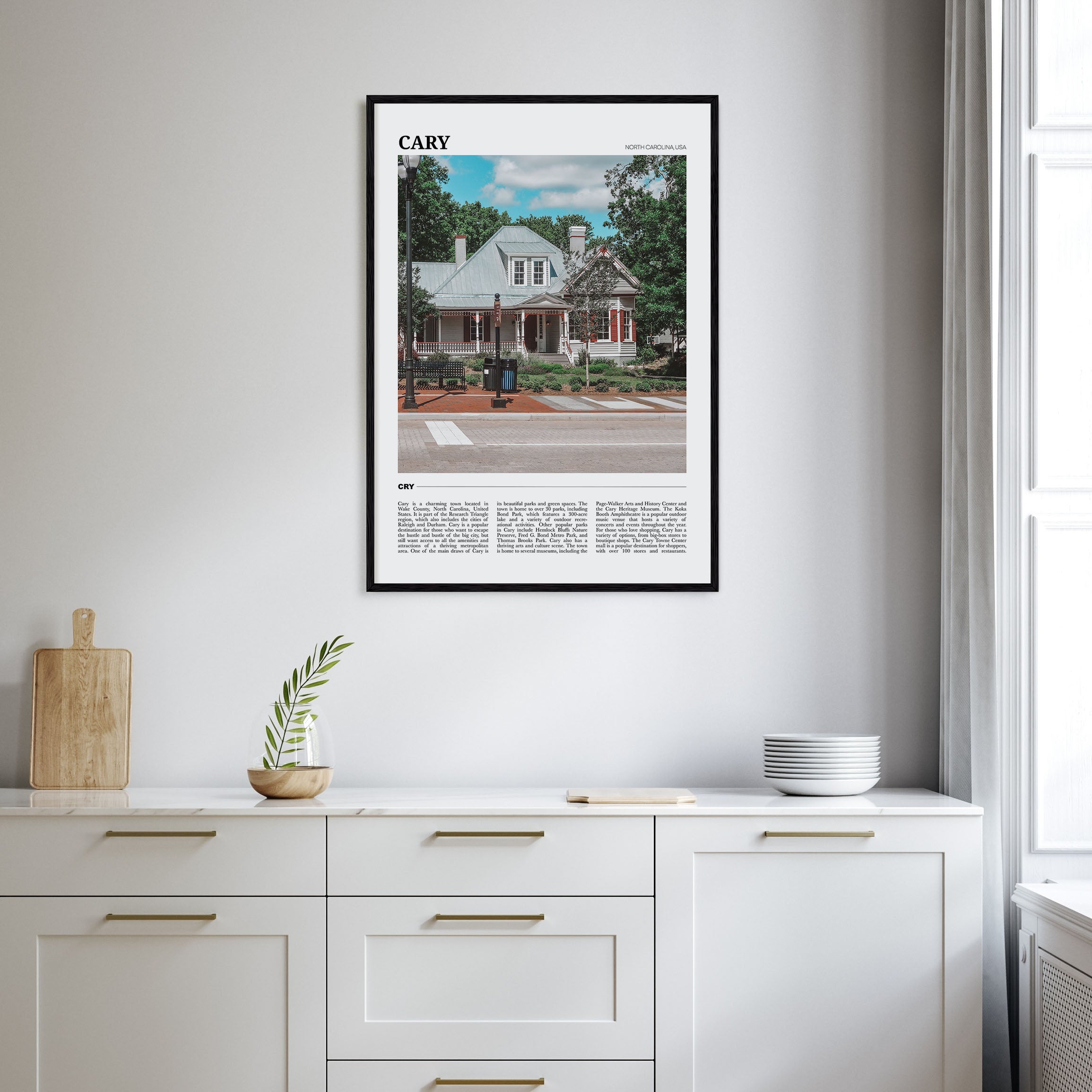 Cary Travel Color Poster