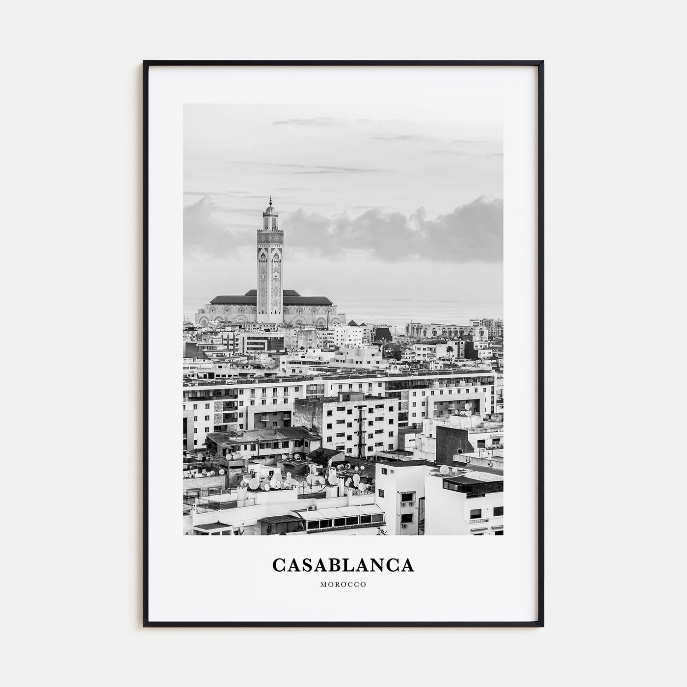 Casablanca Portrait B&W Poster