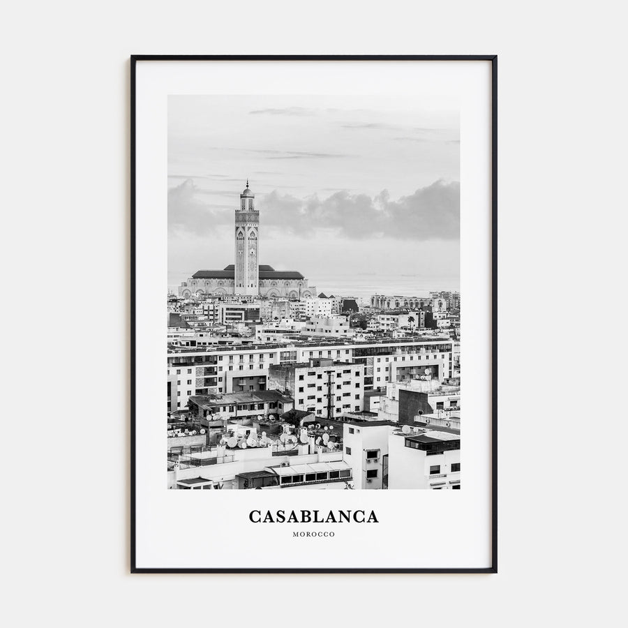 Casablanca Portrait B&W Poster