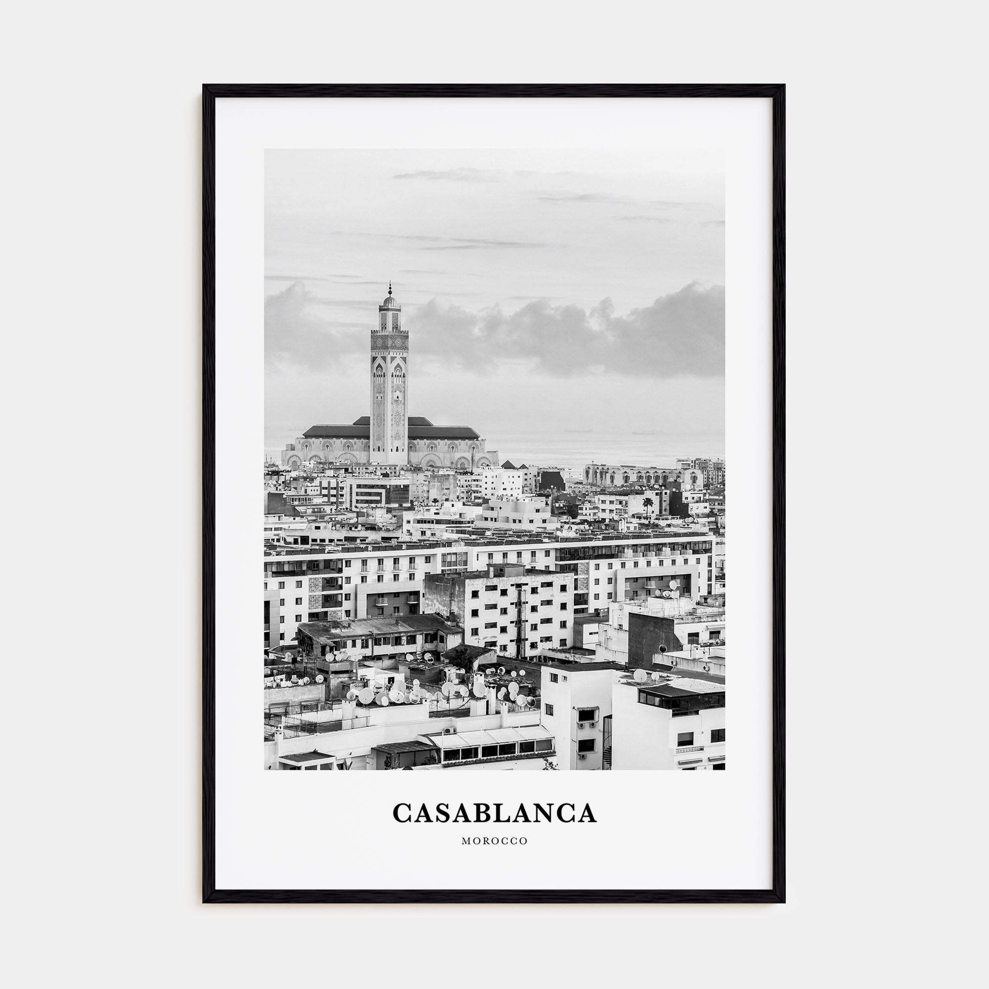 Casablanca Portrait B&W Poster