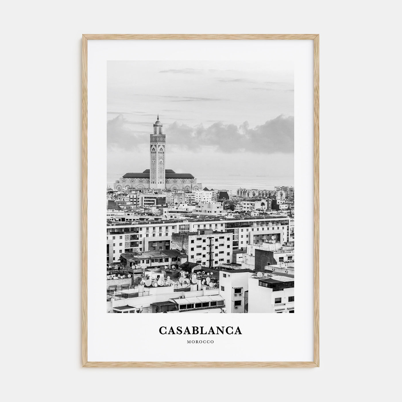 Casablanca Portrait B&W Poster