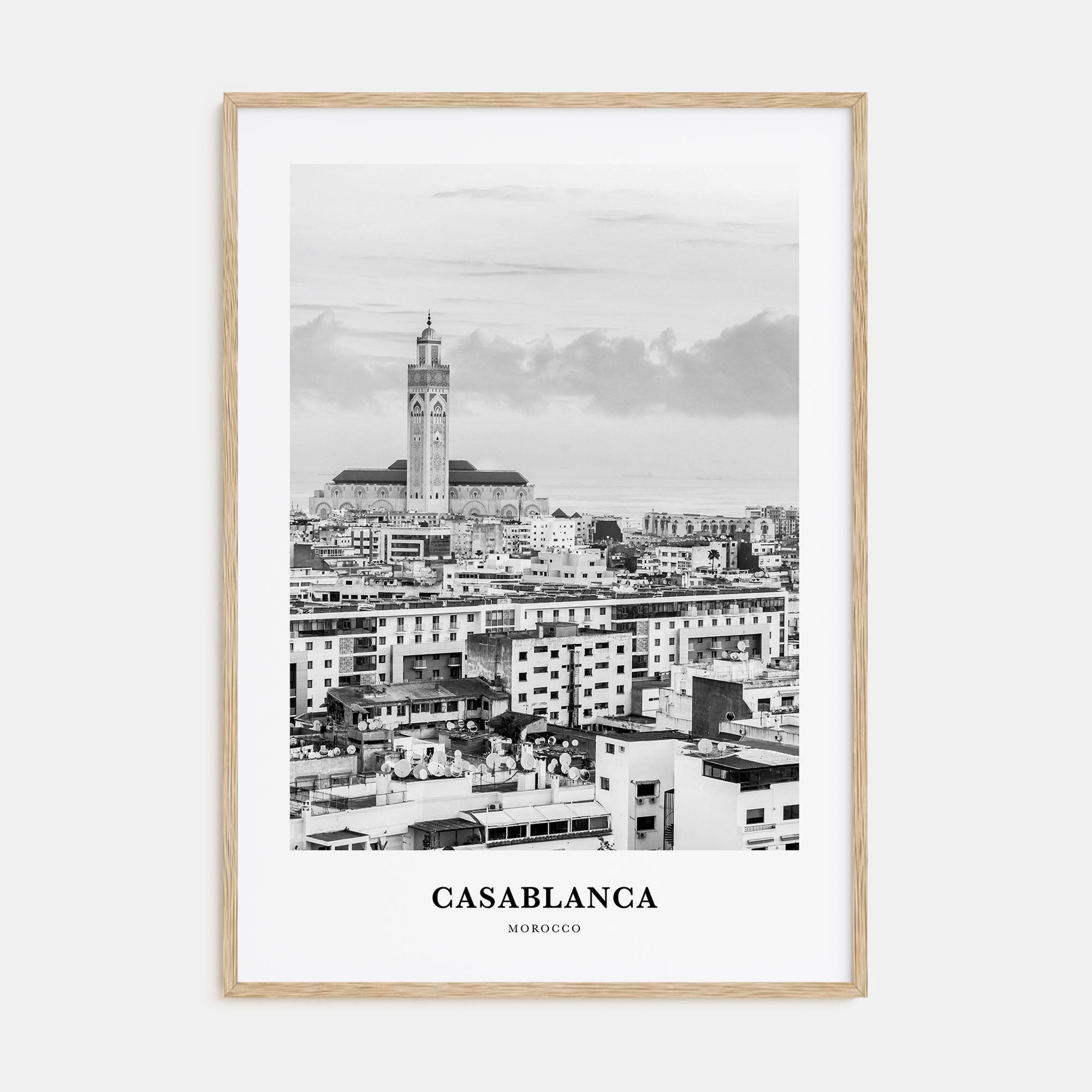 Casablanca Portrait B&W Poster
