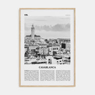 Casablanca Travel B&W Poster