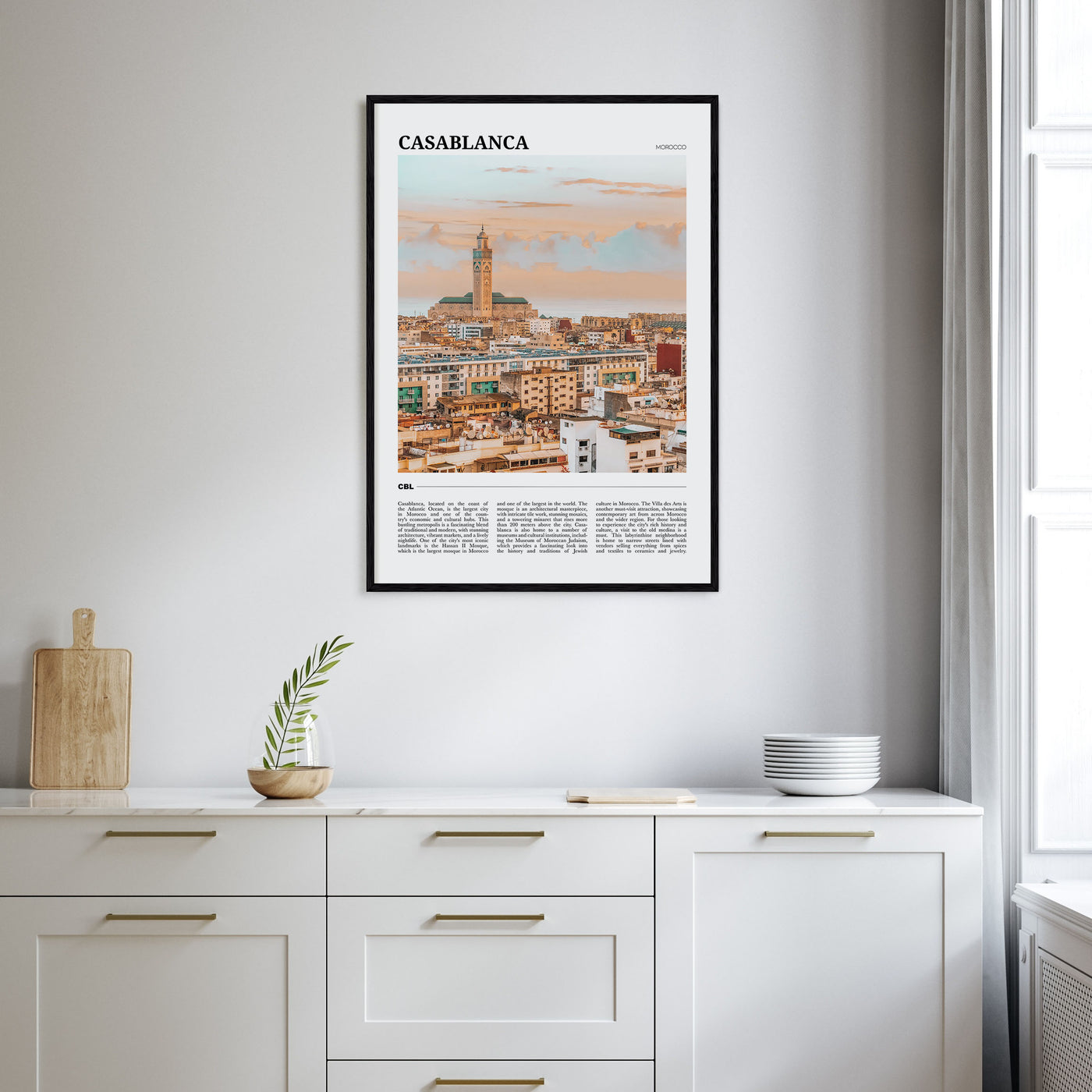 Casablanca Travel Color Poster