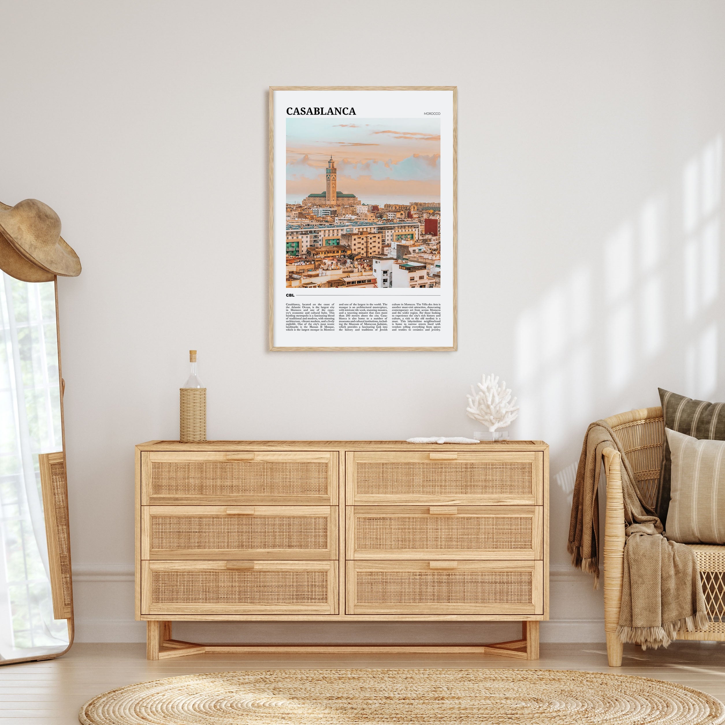 Casablanca Travel Color Poster
