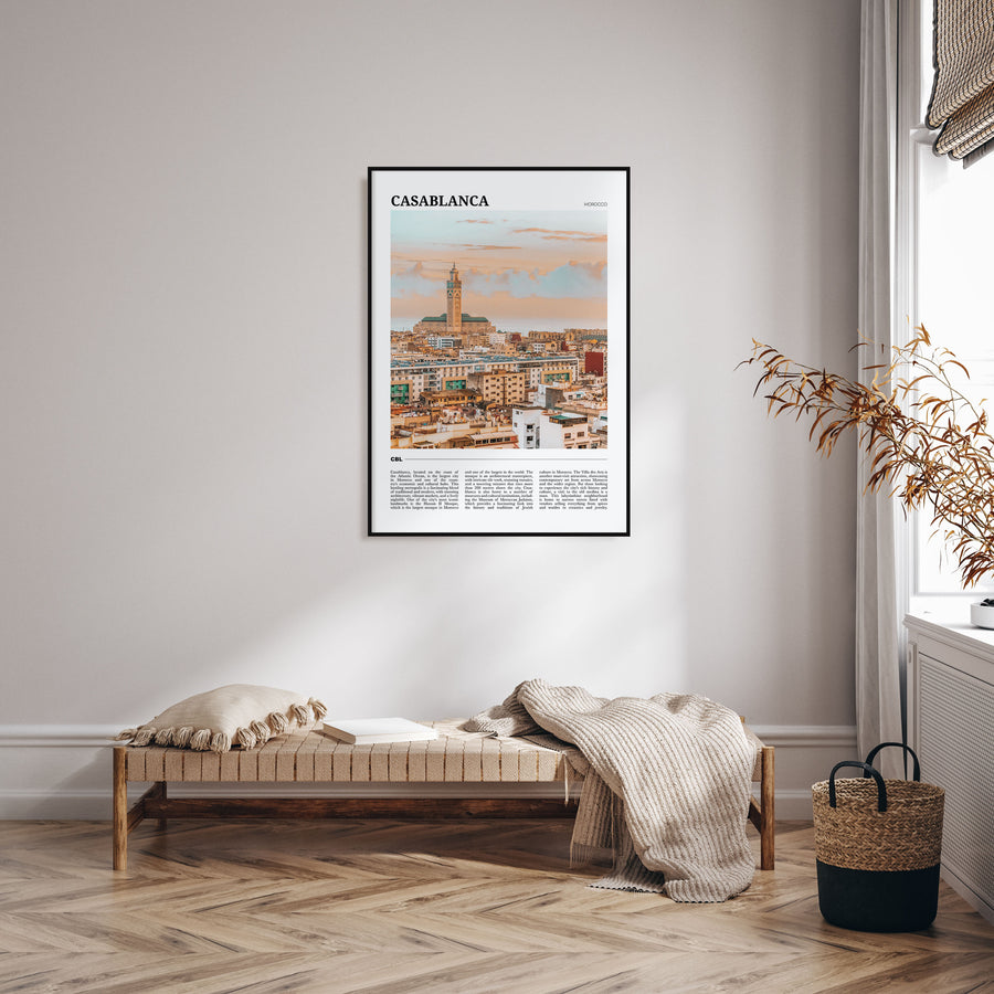 Casablanca Travel Color Poster