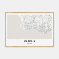 Cascais Map Landscape Poster