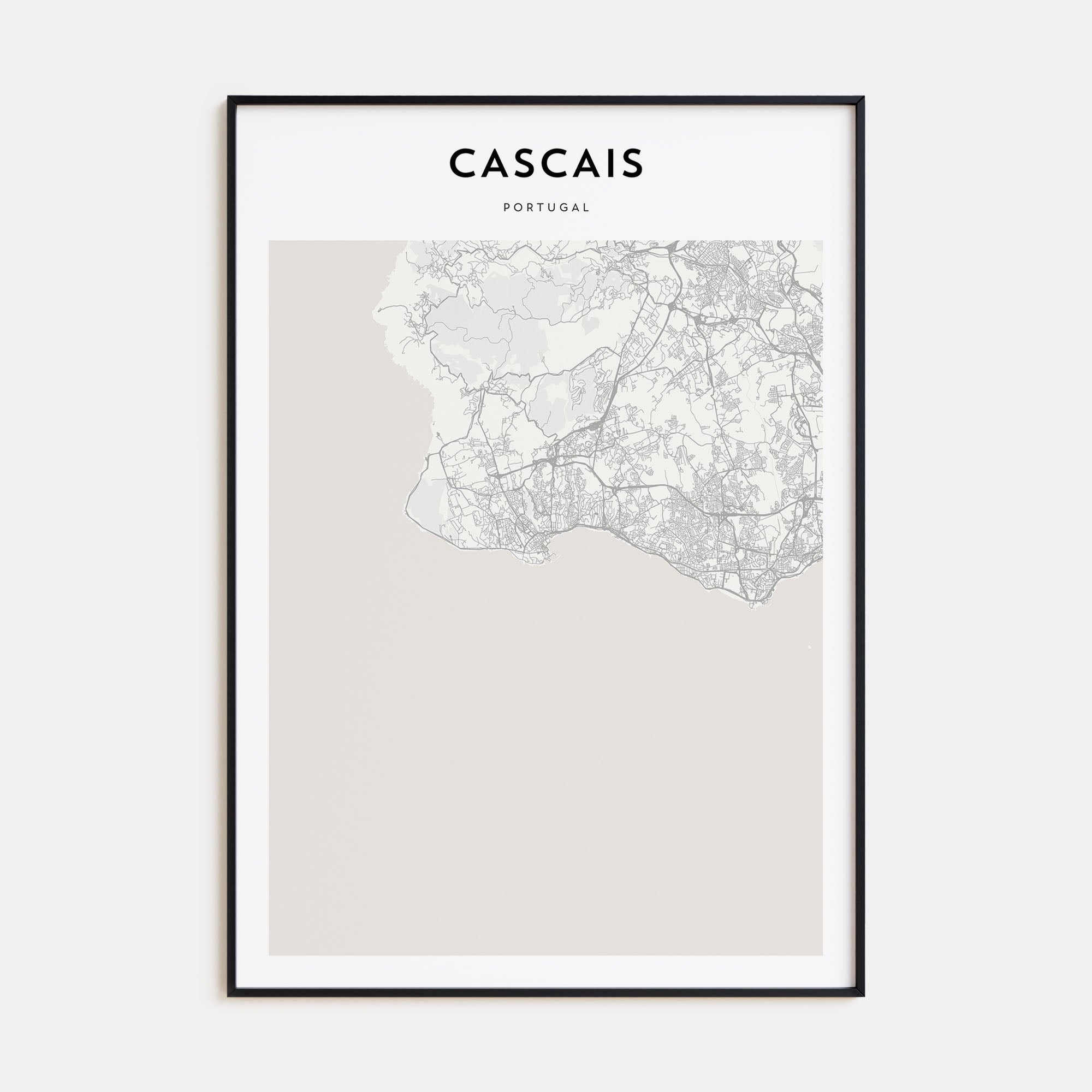 Cascais Map Portrait Poster