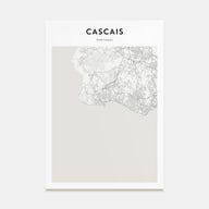 Cascais Map Portrait Poster