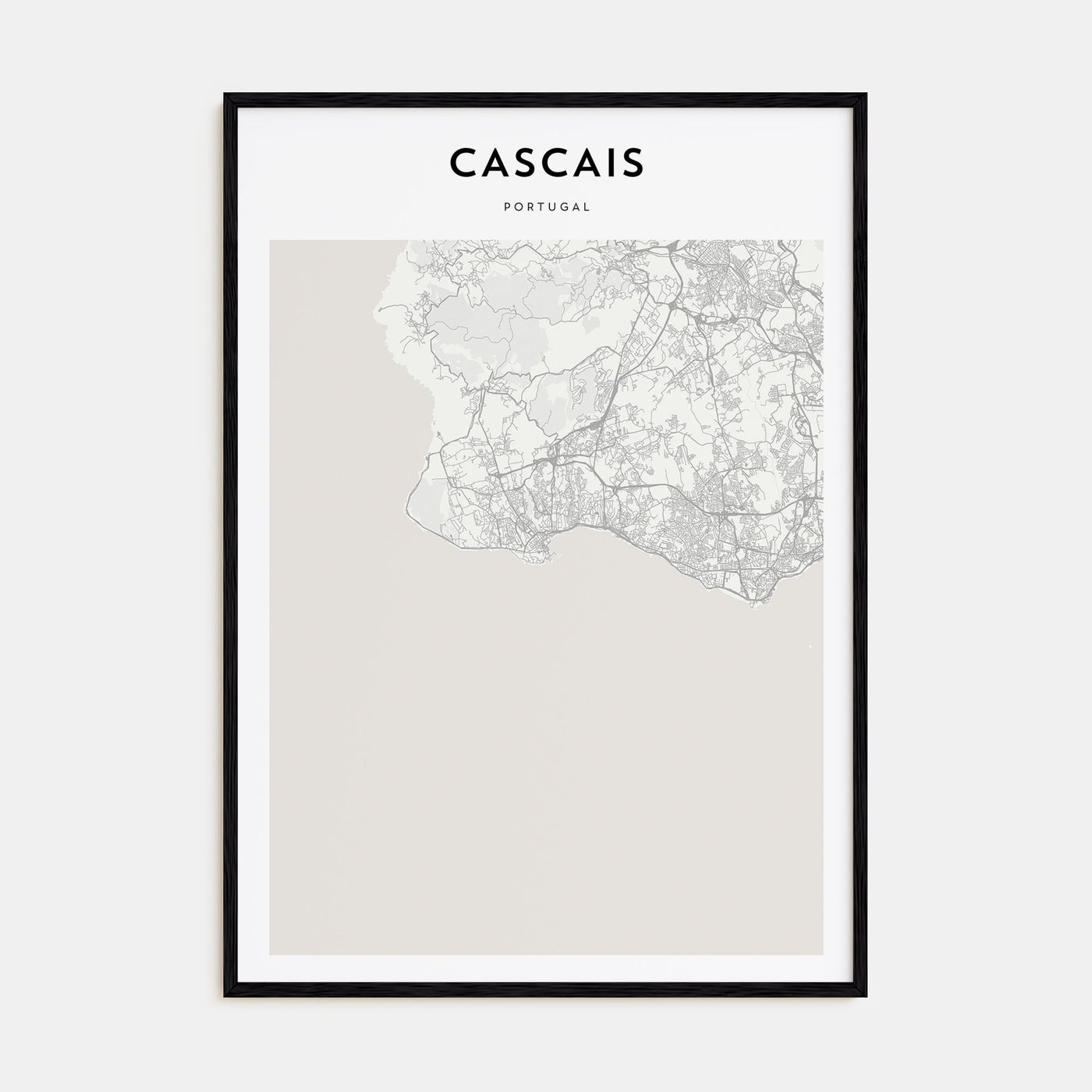 Cascais Map Portrait Poster