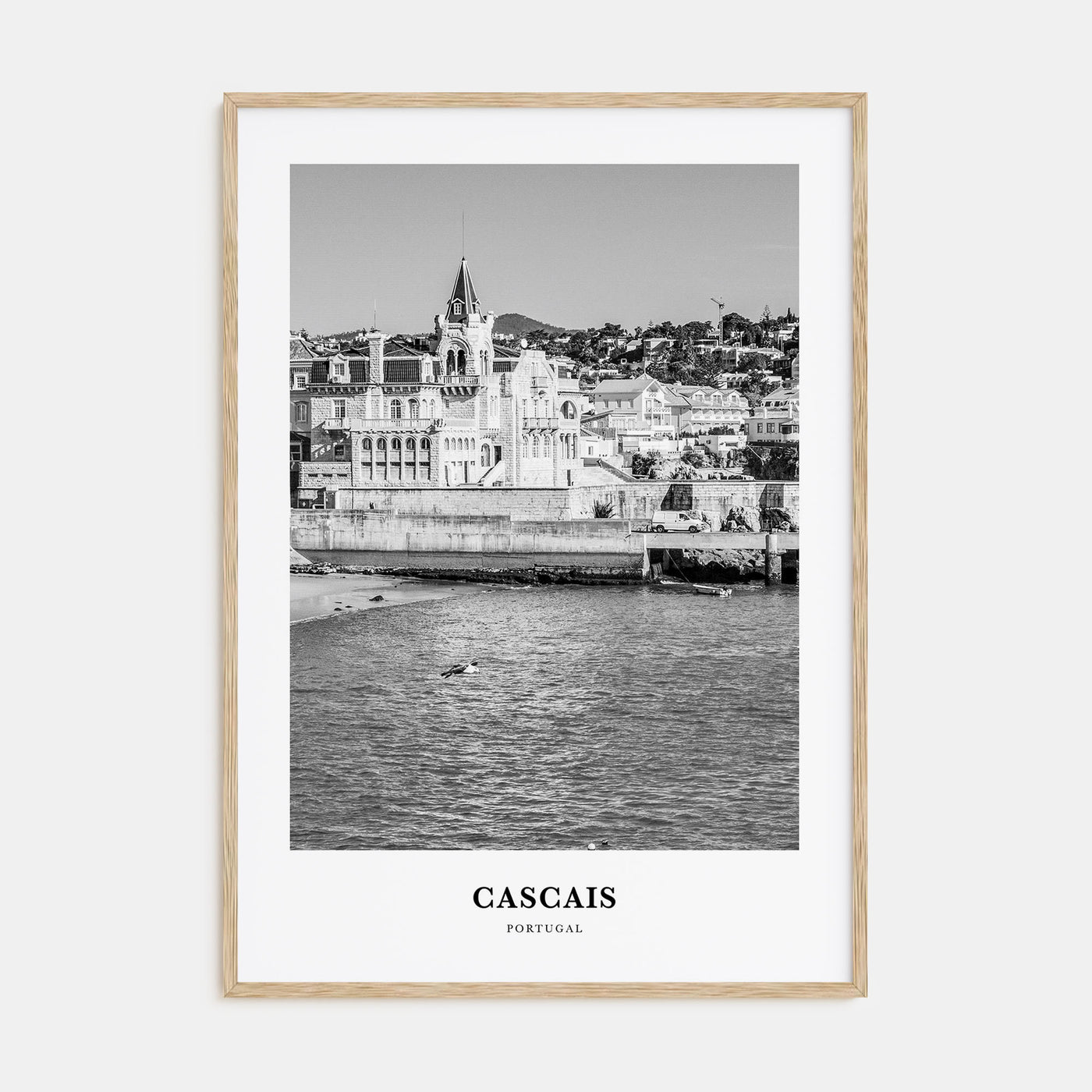 Cascais Portrait B&W Poster