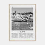 Cascais Travel B&W Poster