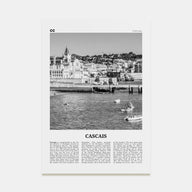 Cascais Travel B&W Poster