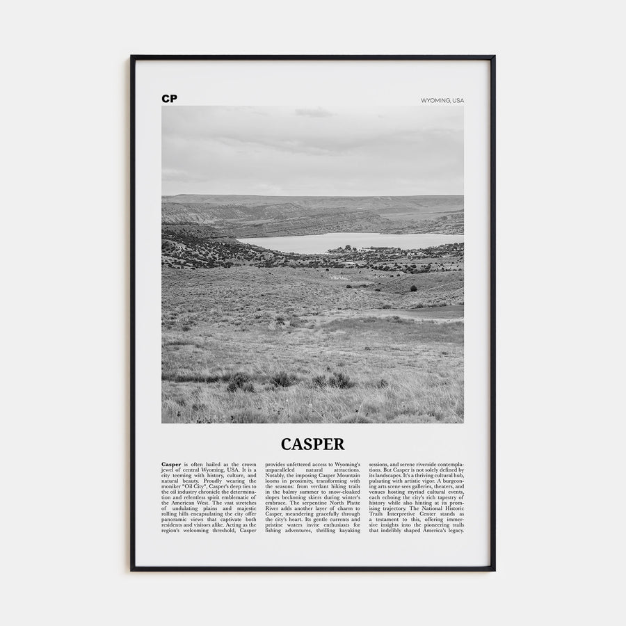 Casper Travel B&W Poster