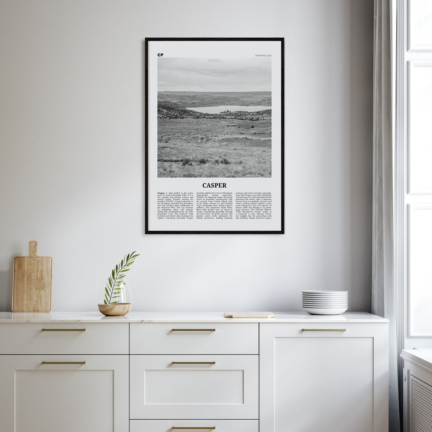Casper Travel B&W Poster