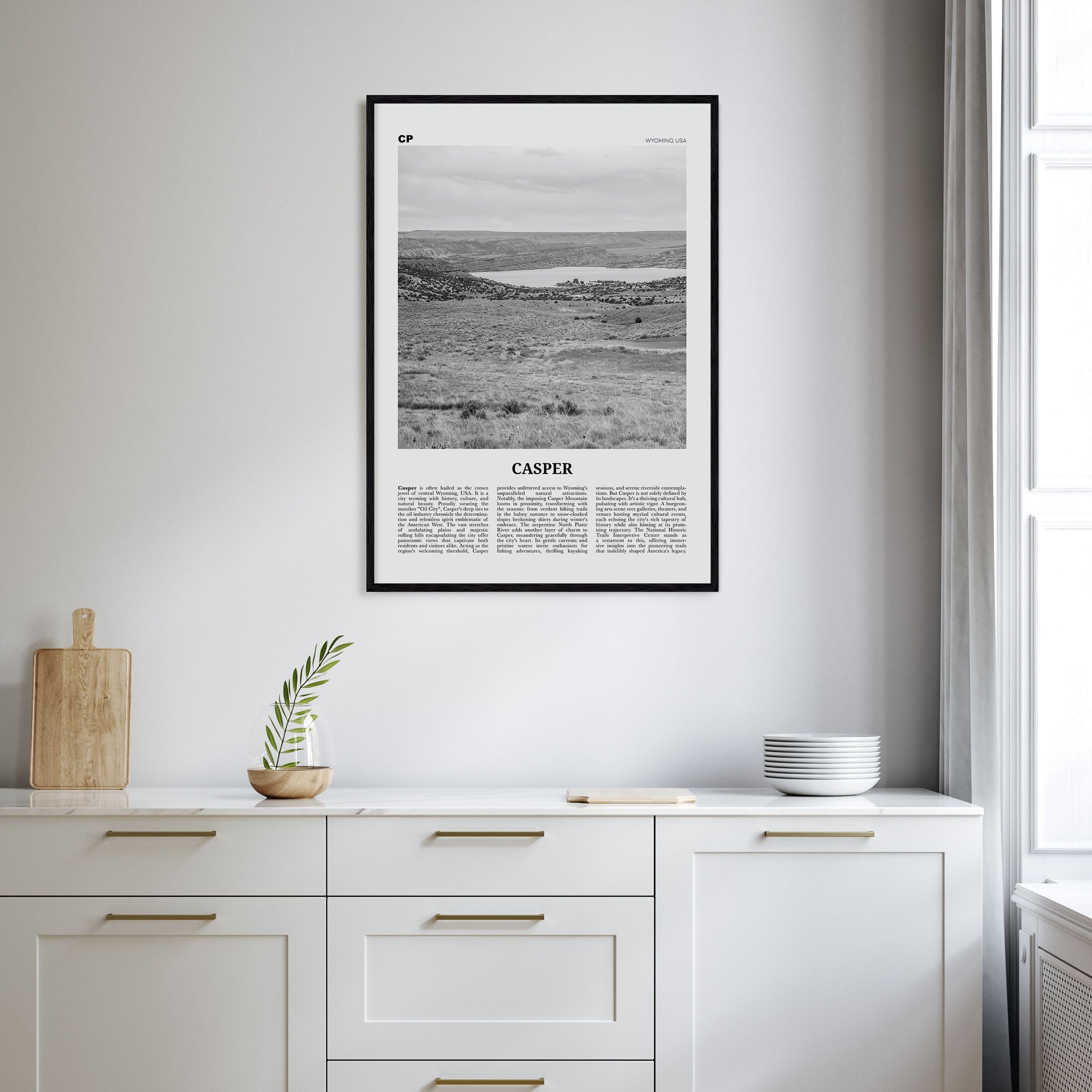 Casper Travel B&W Poster