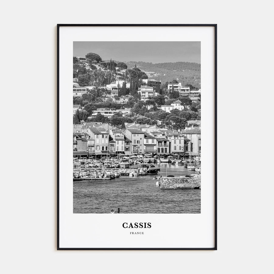 Cassis Portrait B&W Poster