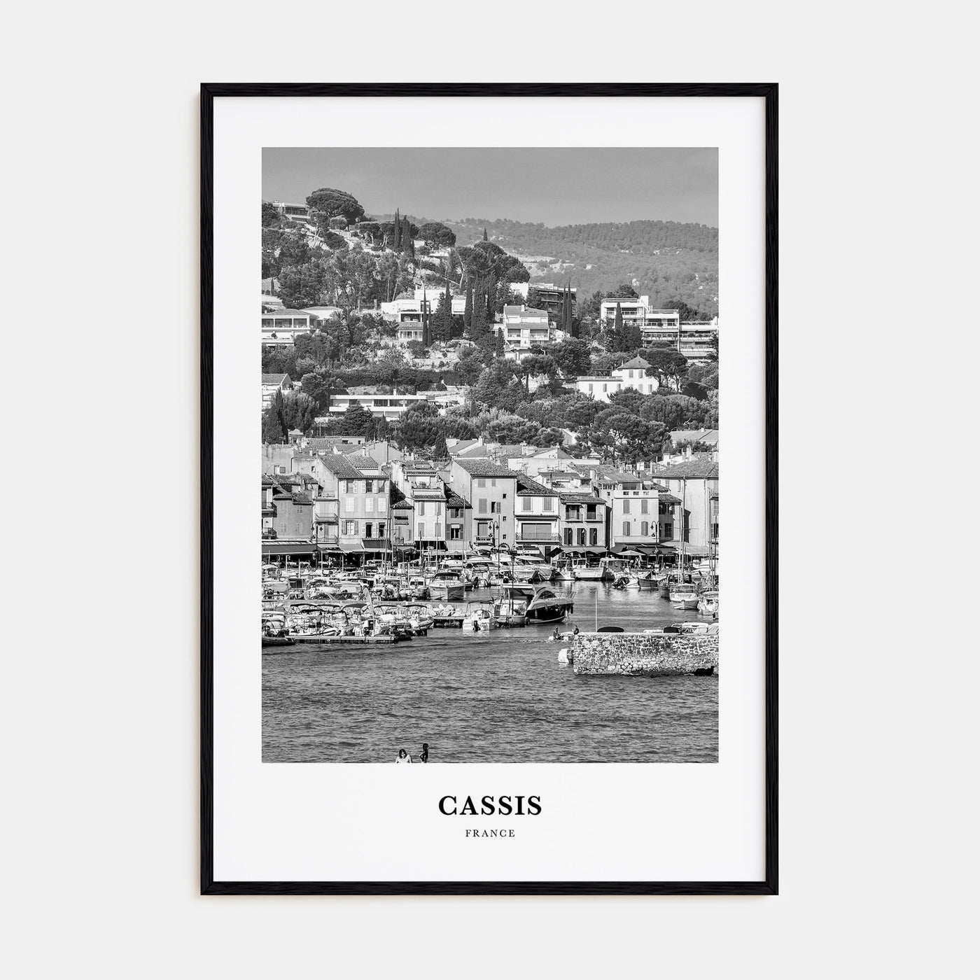 Cassis Portrait B&W Poster