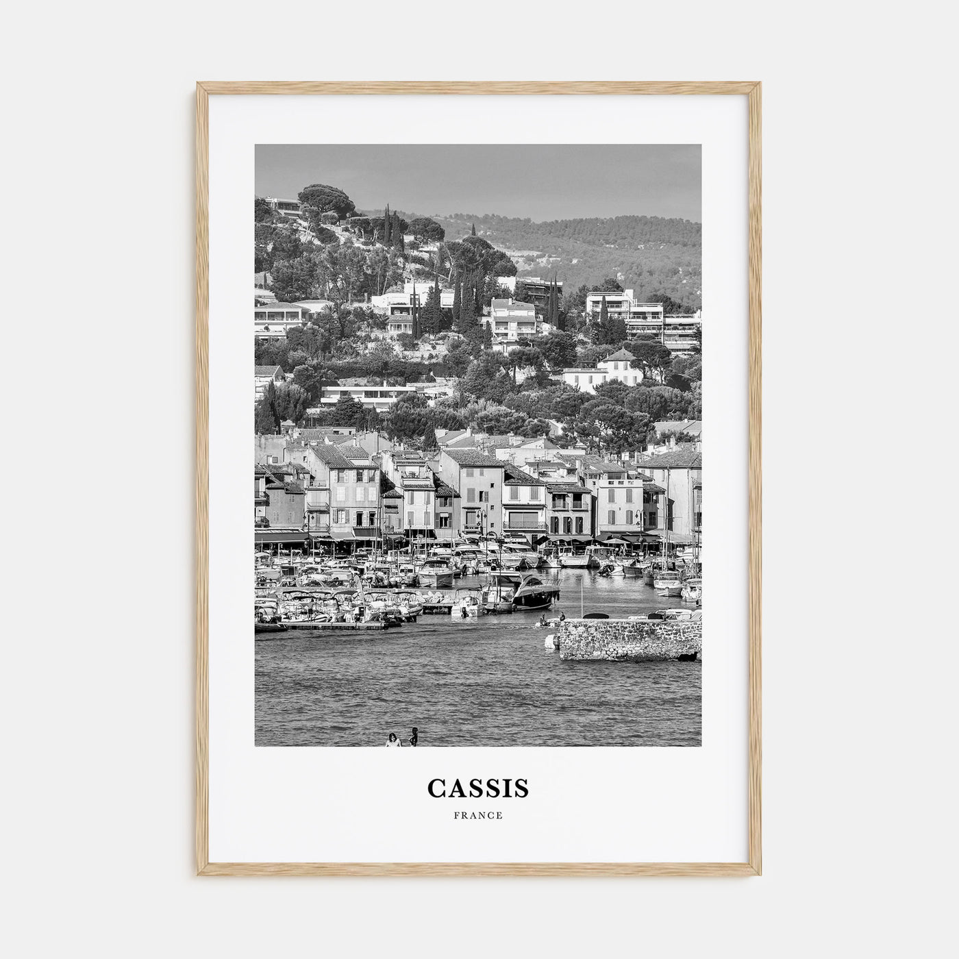 Cassis Portrait B&W Poster