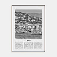 Cassis Travel B&W Poster