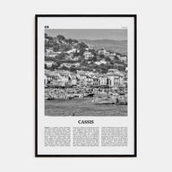 Cassis Travel B&W Poster