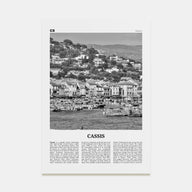 Cassis Travel B&W Poster