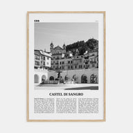 Castel di Sangro Travel B&W Poster