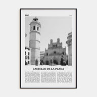 Castello de la Plana Travel B&W Poster