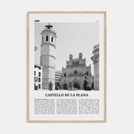 Castello de la Plana Travel B&W Poster