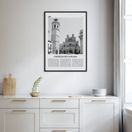 Castello de la Plana Travel B&W Poster
