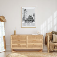 Castello de la Plana Travel B&W Poster