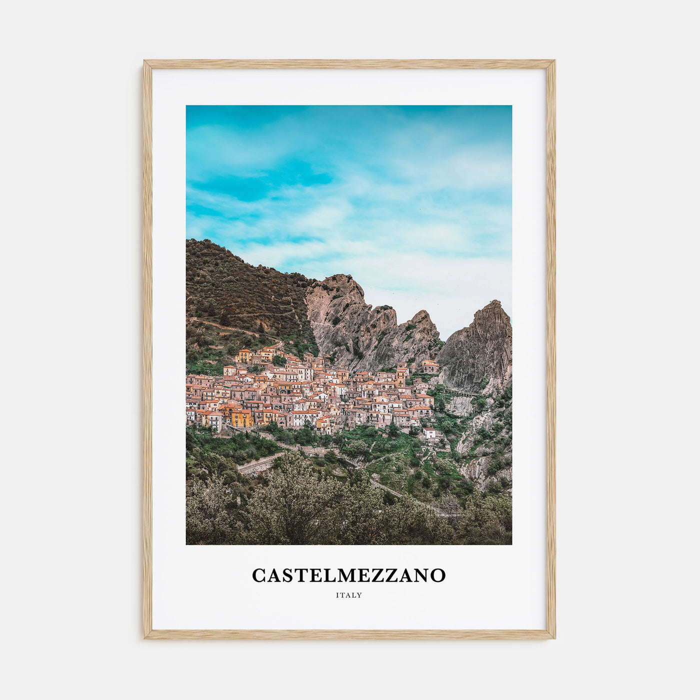 Castelmezzano Portrait Color Poster