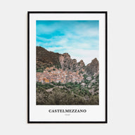 Castelmezzano Portrait Color Poster