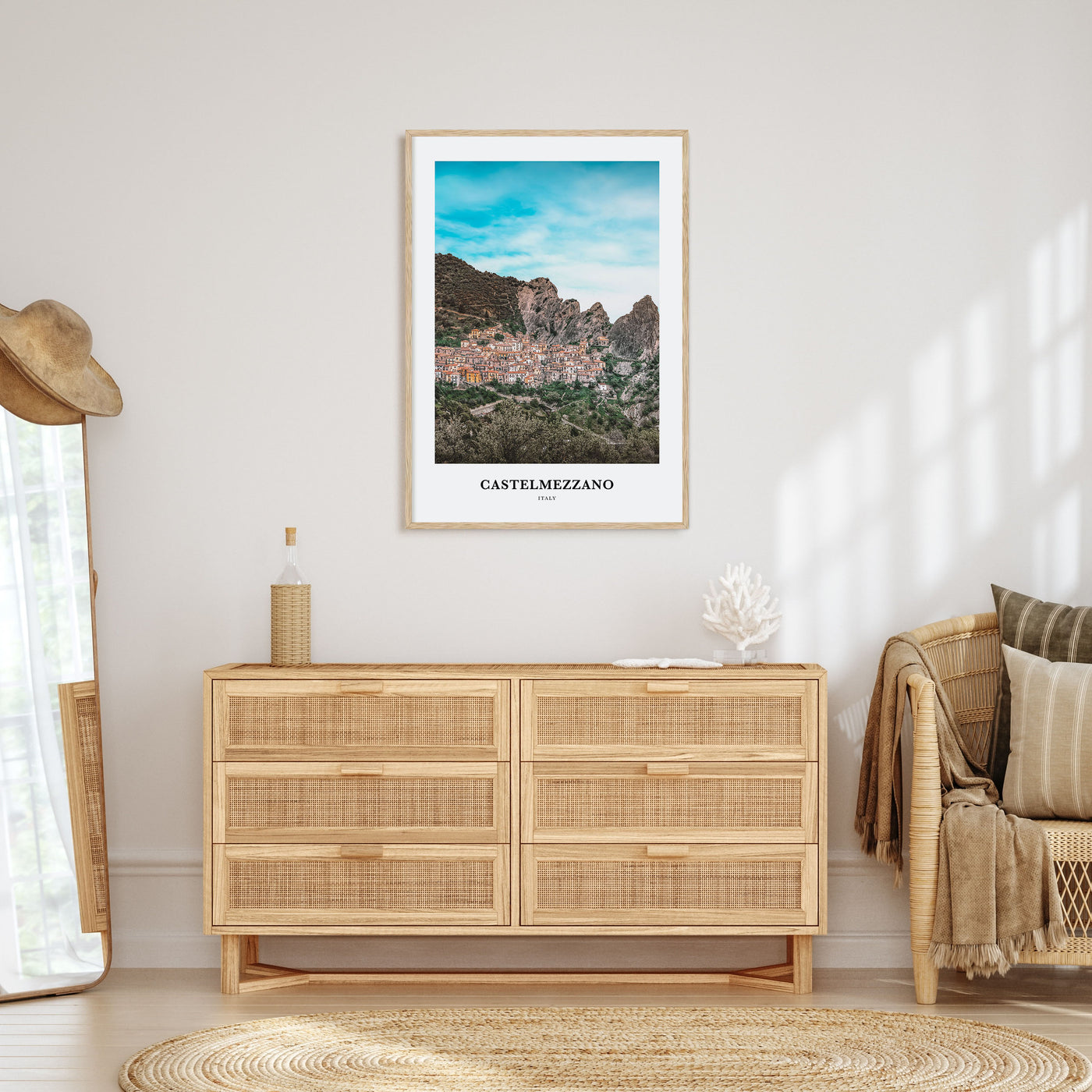 Castelmezzano Portrait Color Poster