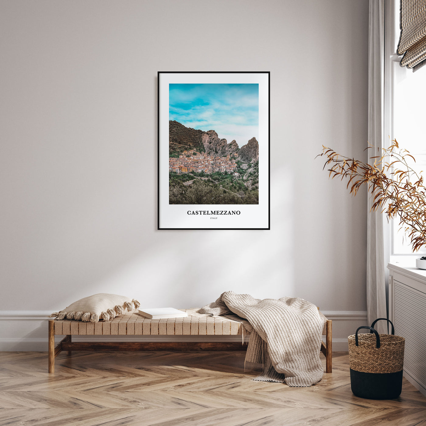 Castelmezzano Portrait Color Poster