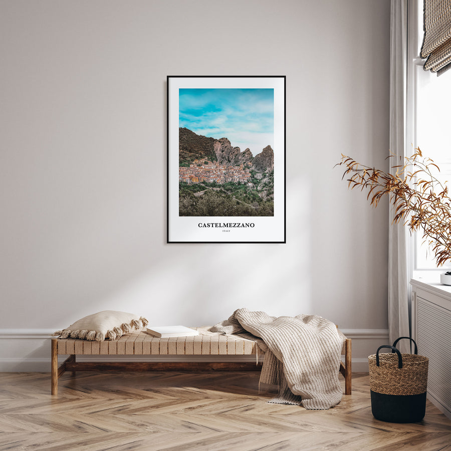 Castelmezzano Portrait Color Poster