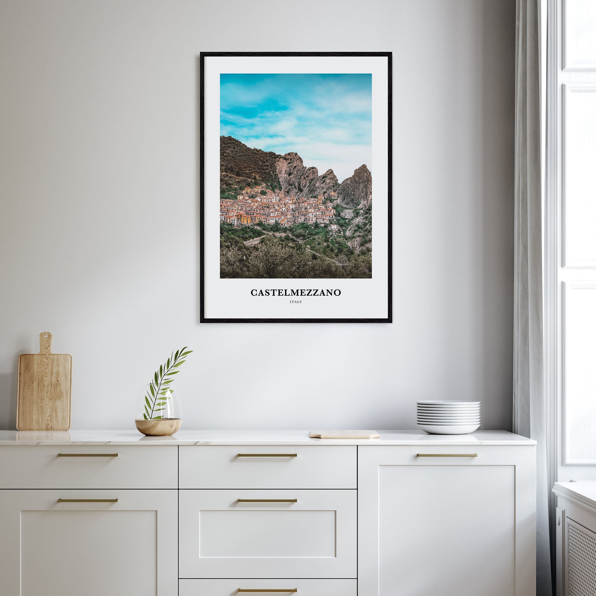 Castelmezzano Portrait Color Poster