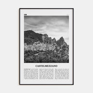 Castelmezzano Travel B&W Poster