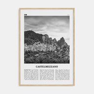 Castelmezzano Travel B&W Poster