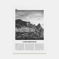 Castelmezzano Travel B&W Poster