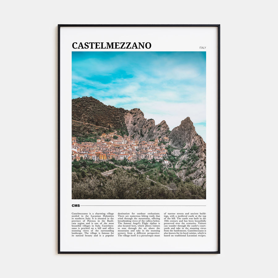 Castelmezzano Travel Color Poster