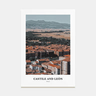 Castile and León Portrait Color Poster