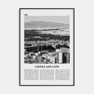 Castile and León Travel B&W Poster