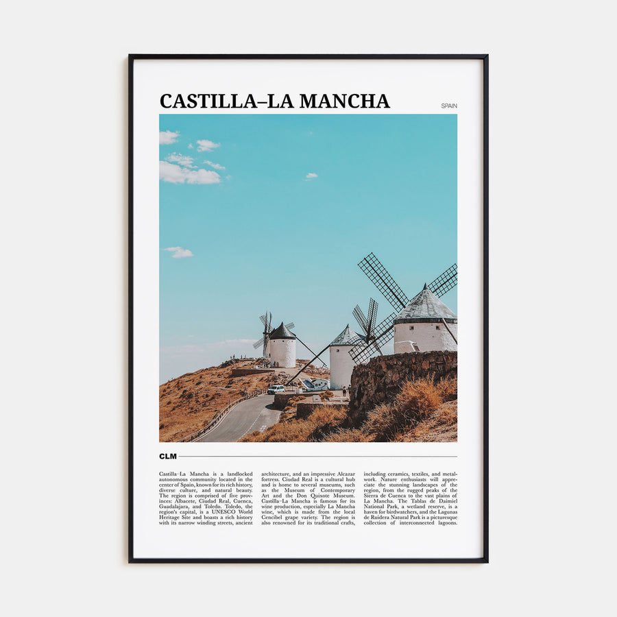 Castilla-La Mancha Travel Color Poster