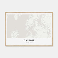 Castine Map Landscape Poster