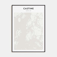 Castine Map Portrait Poster