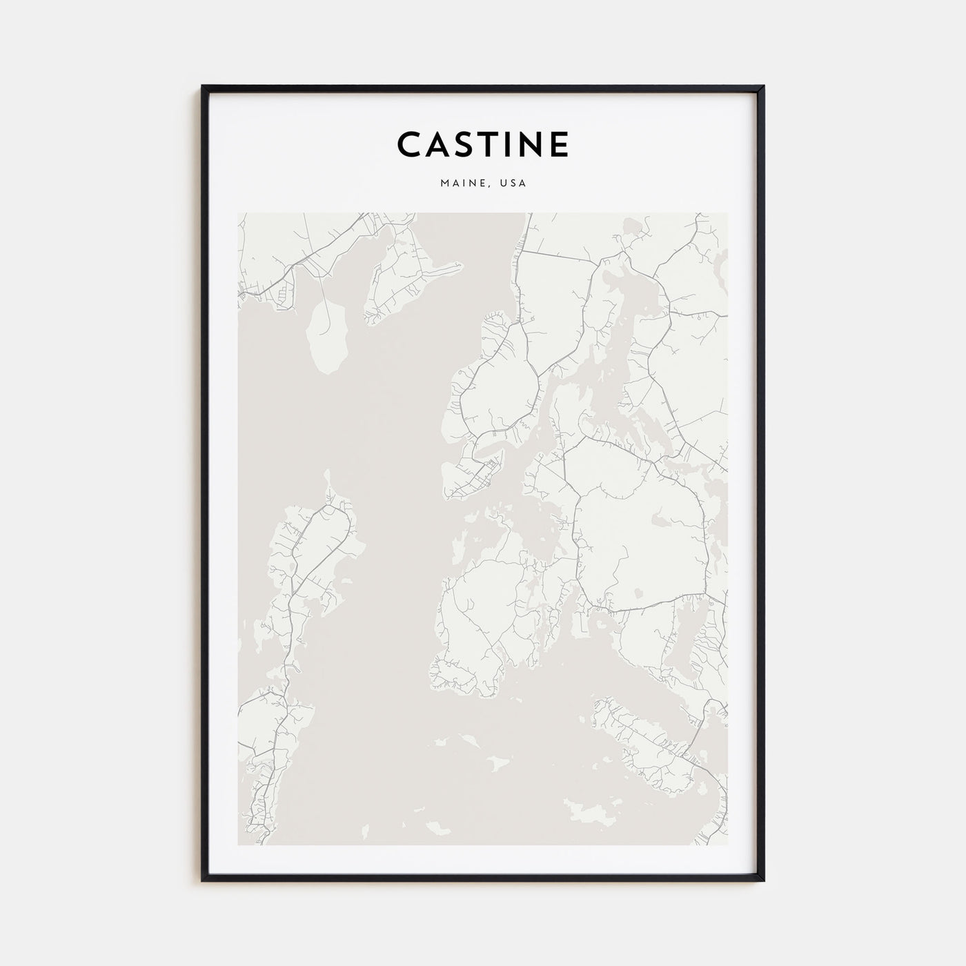 Castine Map Portrait Poster