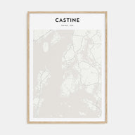 Castine Map Portrait Poster