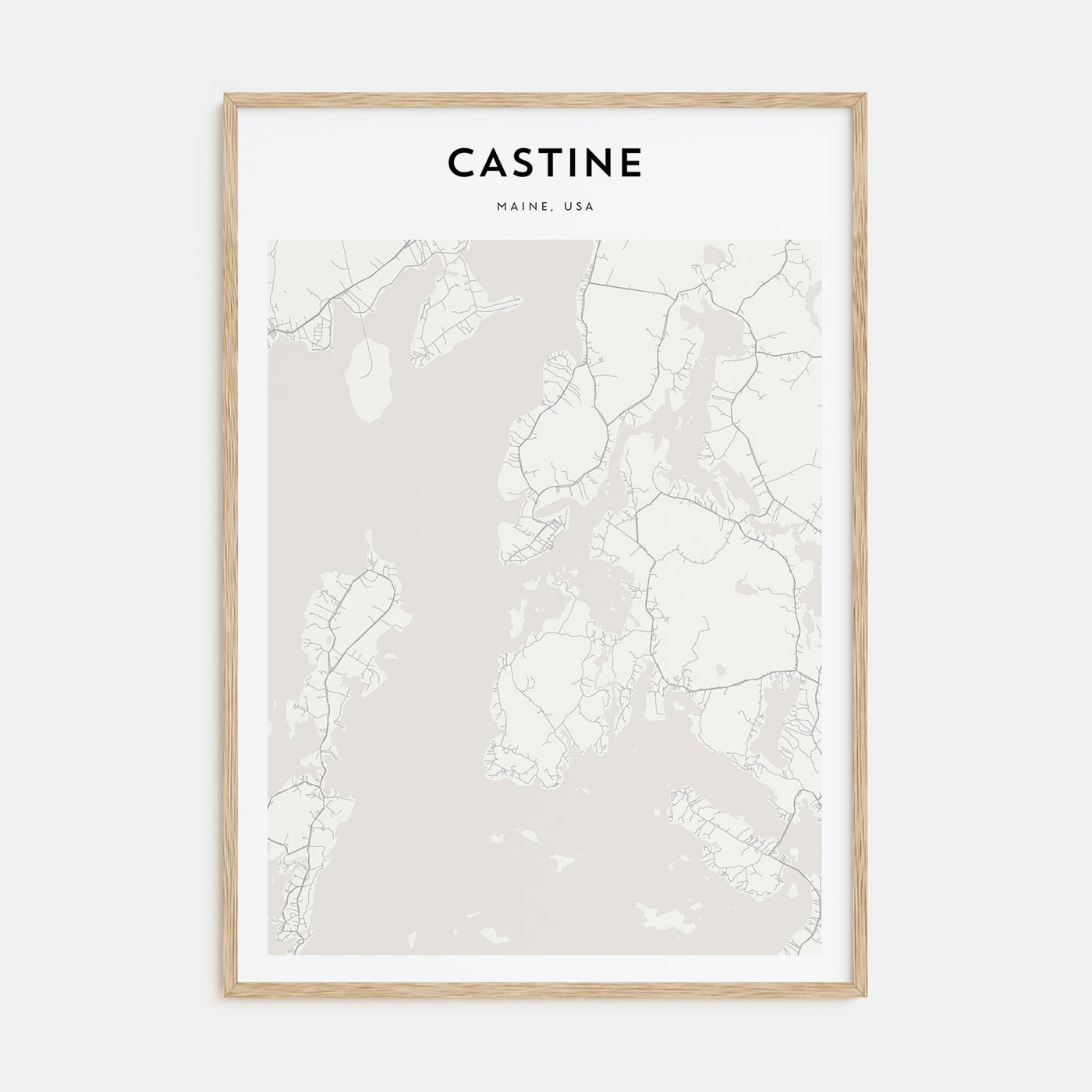 Castine Map Portrait Poster