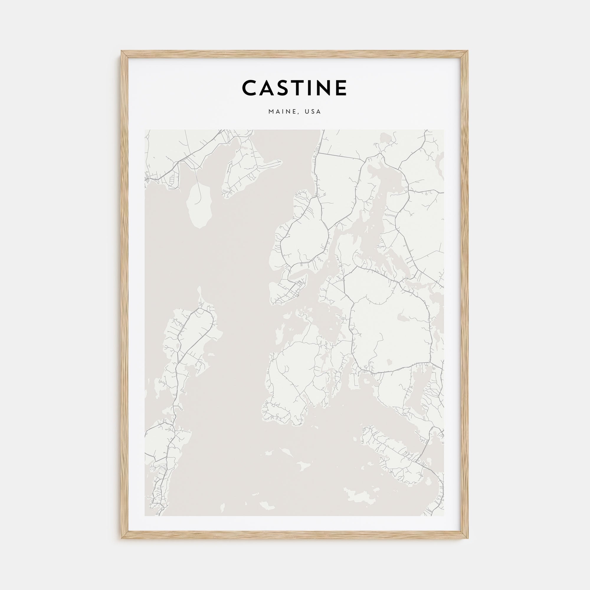 Castine Map Portrait Poster